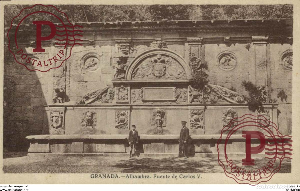 Postais: GRANADA. ALHMABRA FUENTE DE CARLOS V