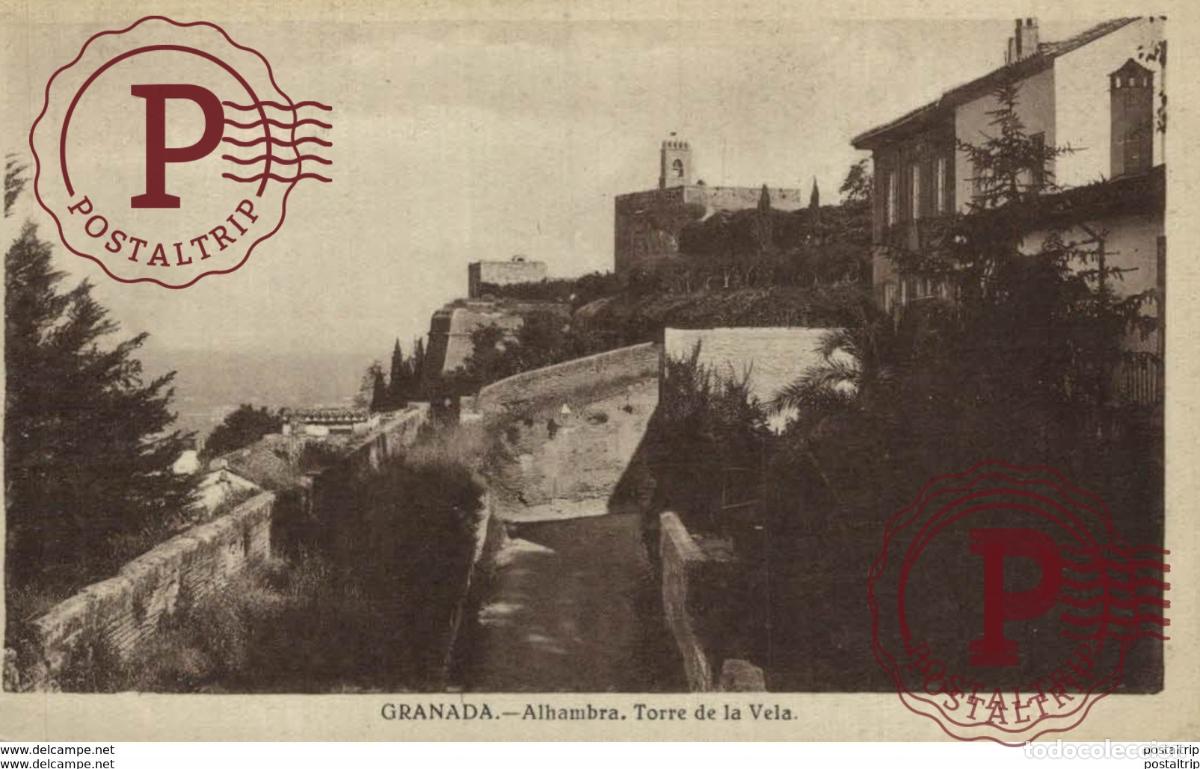 Postales: GRANADA. ALHMABRA. TORRE DE LA VELA - Foto 1