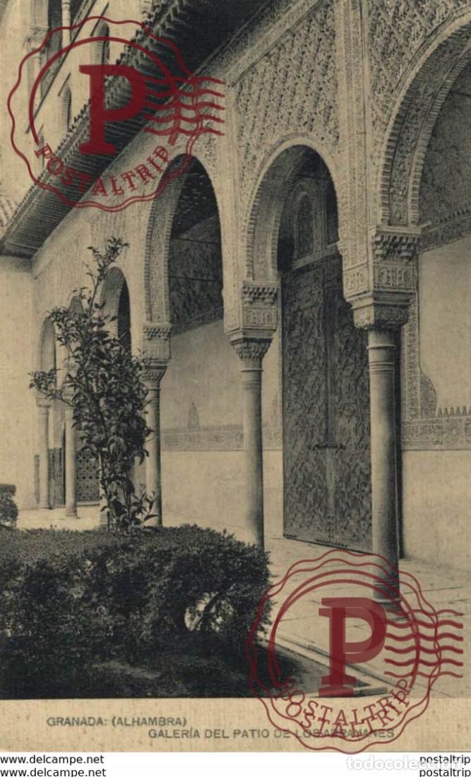 Postais: GRANADA. ALHAMBRA. GALERIA DEL PATIO DE LOS ARRAYANES. HAUSER Y MENET
