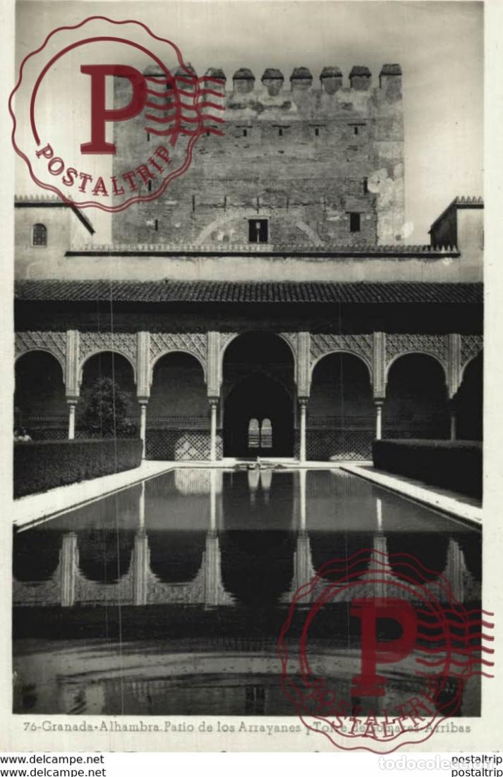 Postais: GRANADA. ALHAMBRA. PATIO DE LOS ARRAYANES Y TORRE DE GOMARES