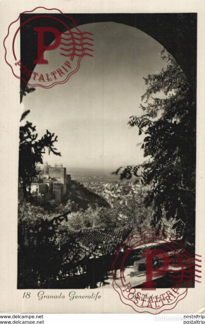 Postais: GRANADA. GENERALIFE. UN BALCON