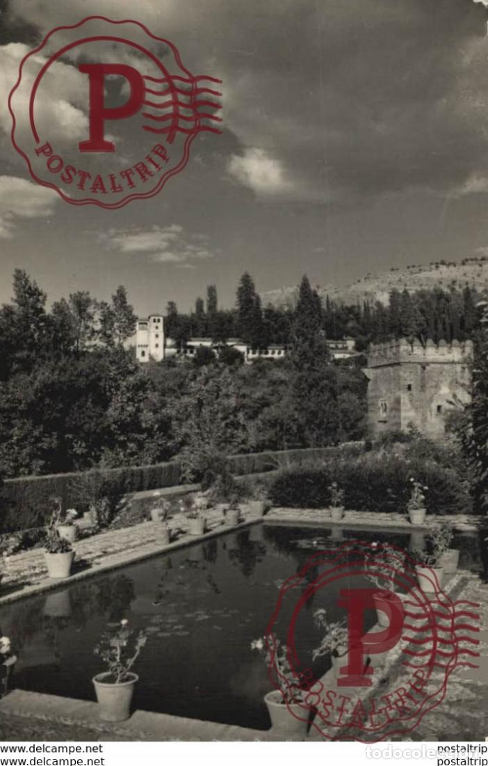 Postkarten: GRANADA. LA ALHAMBRA. JARDINES DEL PARTAL