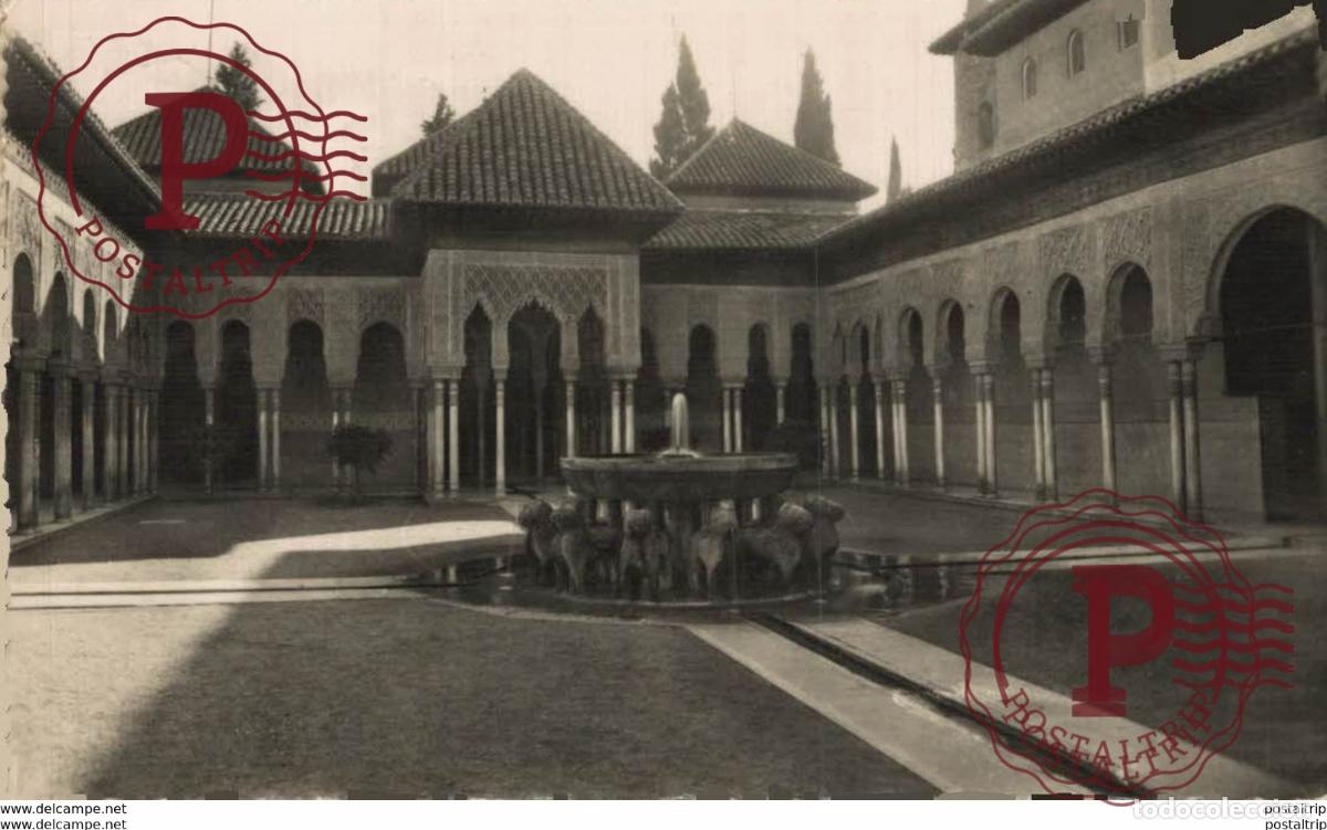 Postales: GRANADA. ALHAMBRA. PATIO DE LOS LEONES