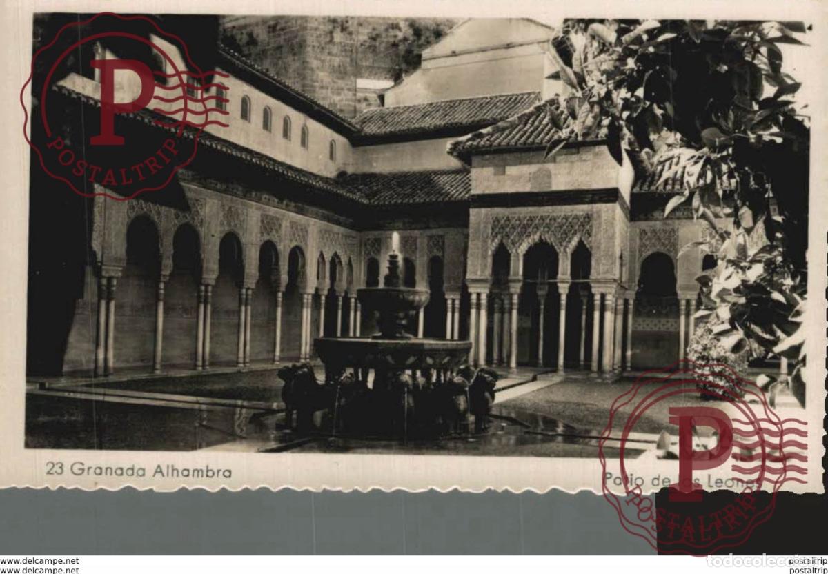 Postales: GRANADA. ALHAMBRA. PATIO DE LOS LEONES - Foto 1