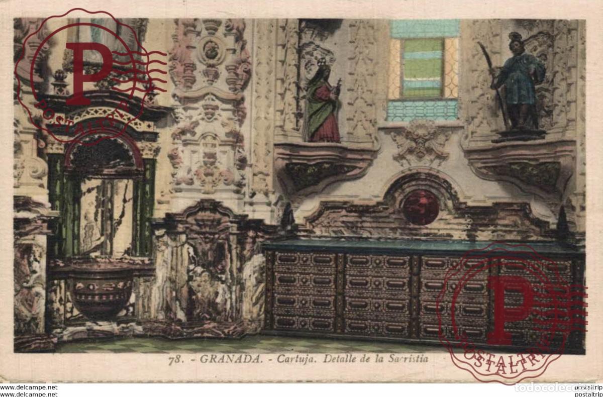 Postais: GRANADA. CARTUJA. DETALLE DE LA SACRITIA