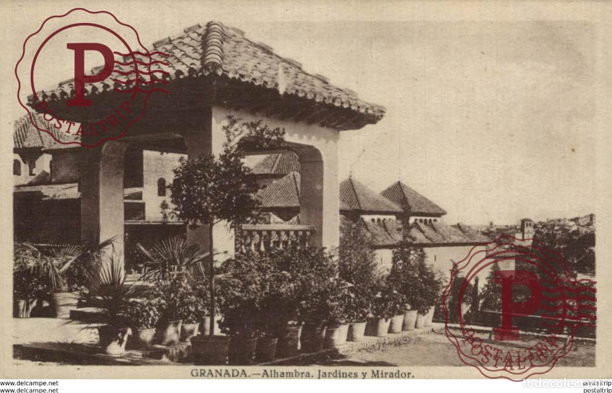 Cartoline: GRANADA. ALHAMBRA. JARDINES Y MIRADOR