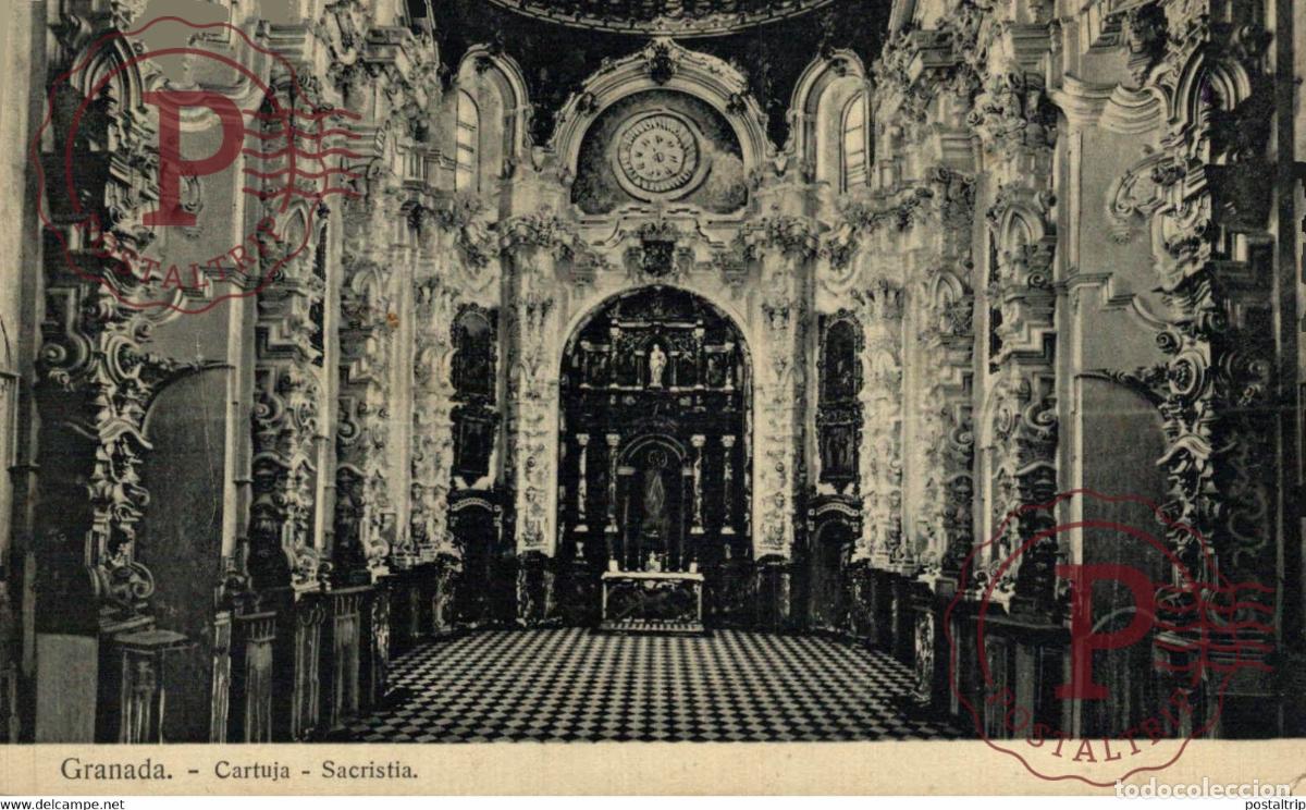 Cartoline: GRANADA CARTUJA SACRISTIA ANDALUCIA GRANADA ESPA&Ntilde;A ESPAGNE