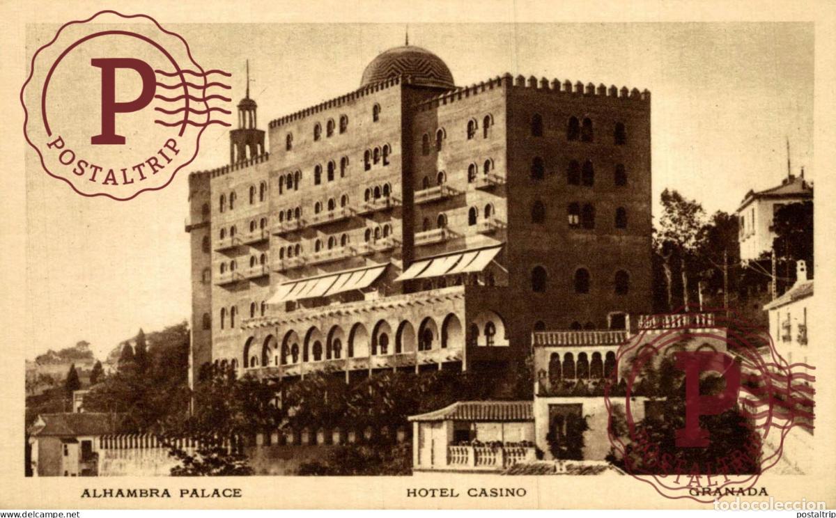 Cartoline: GRANADA. ALHAMBRA PALACE. HOTEL CASINO.