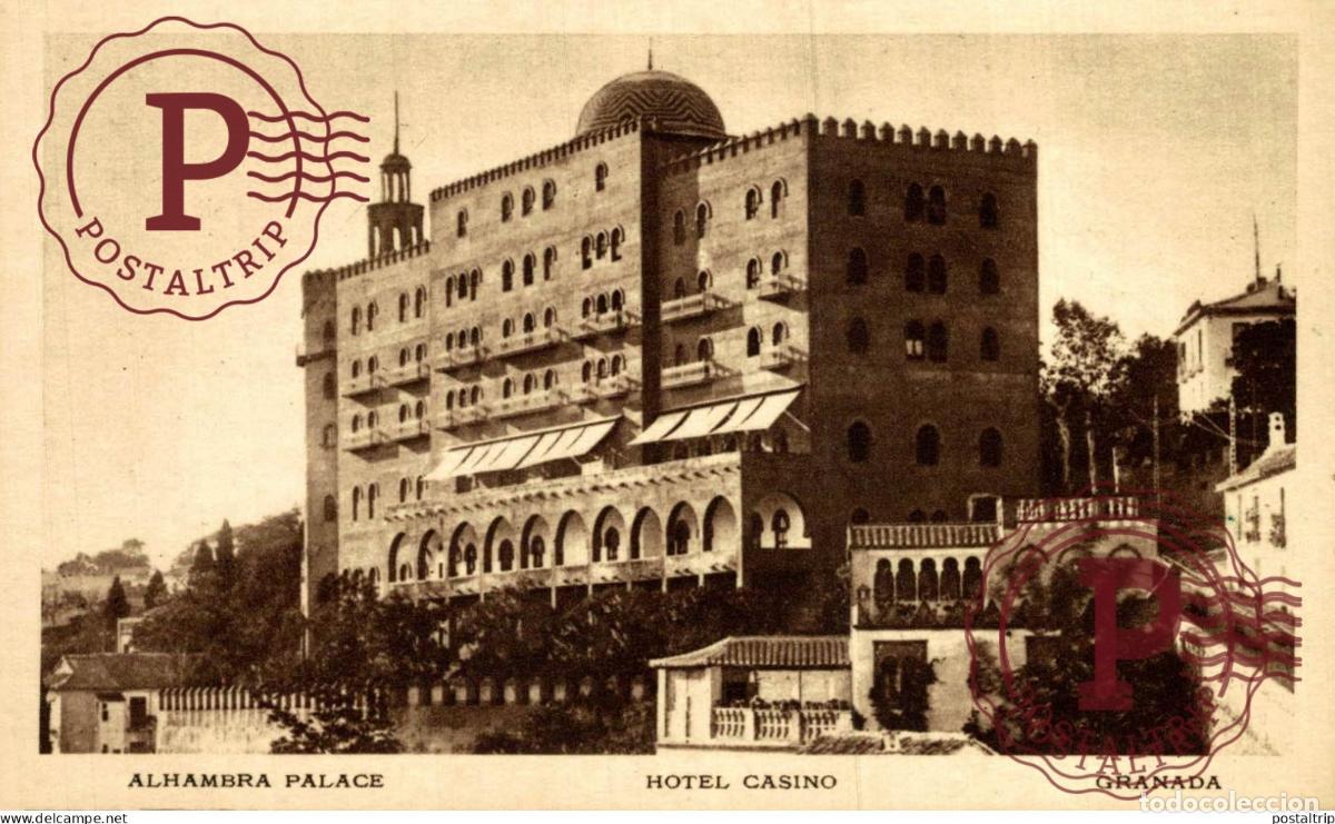 Cartoline: GRANADA. ALHAMBRA PALACE. HOTEL CASINO.