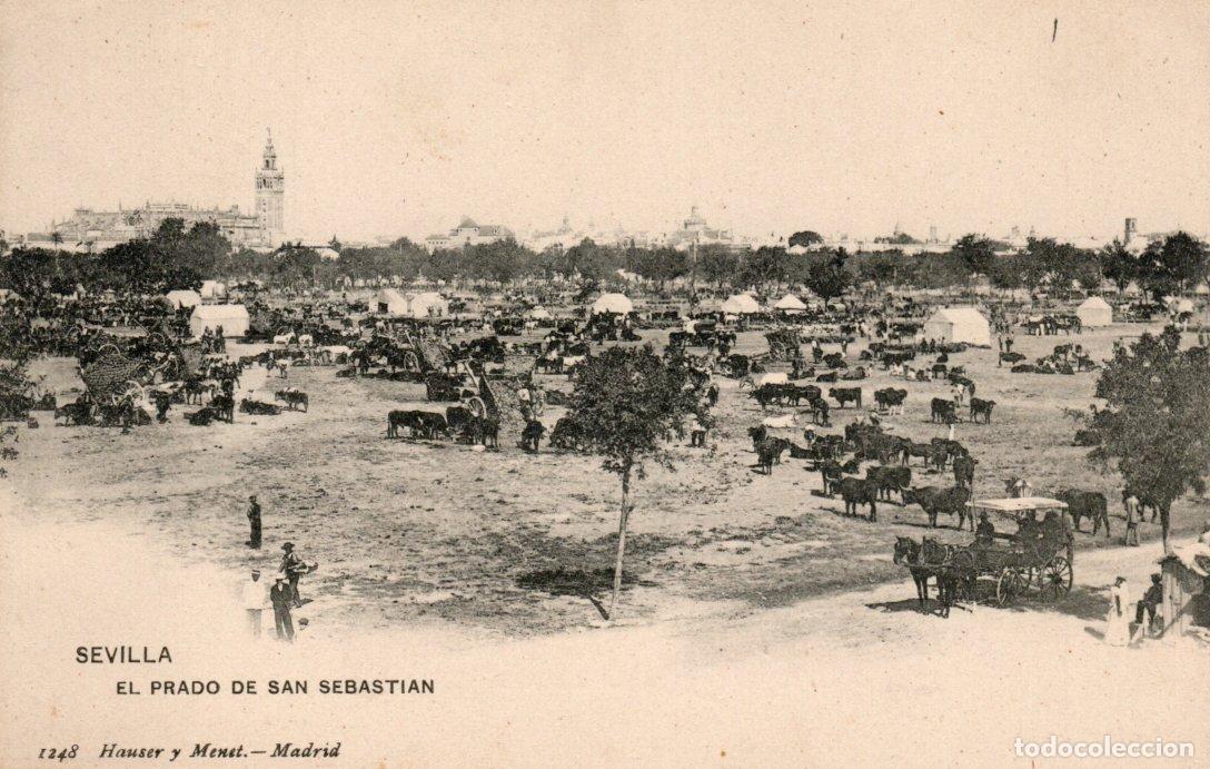 Postales: BONITA POSTAL - SEVILLA - EL PRADO DE SAN SEBASTIAN - 1248 HAUSER Y MENET