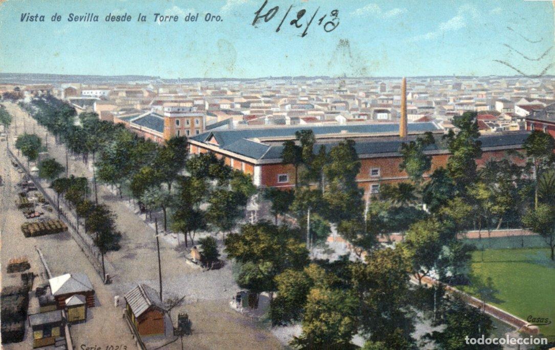 Postales: BONITA POSTAL - VISTA DE SEVILLA DESDE LA TORRE DEL ORO