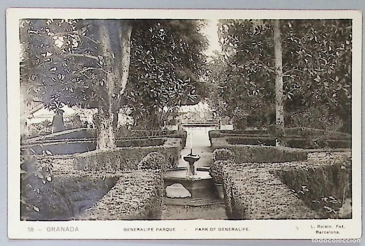 Postkarten: GRANADA (ANDALUC&Iacute;A). GENERALIFE &ndash; JARDINES Y FUENTES.