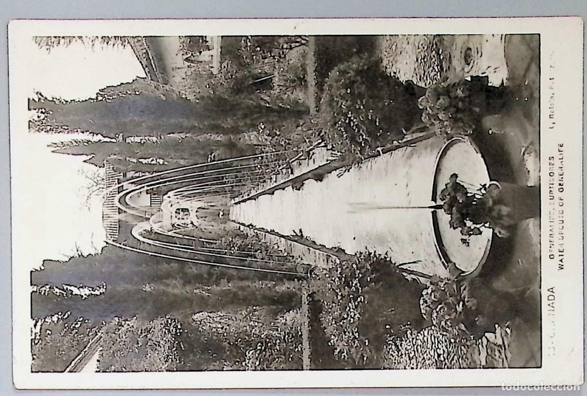 Postales: GRANADA (ANDALUC&Iacute;A). GENERALIFE &ndash; PATIO DE LOS SURTIDORES