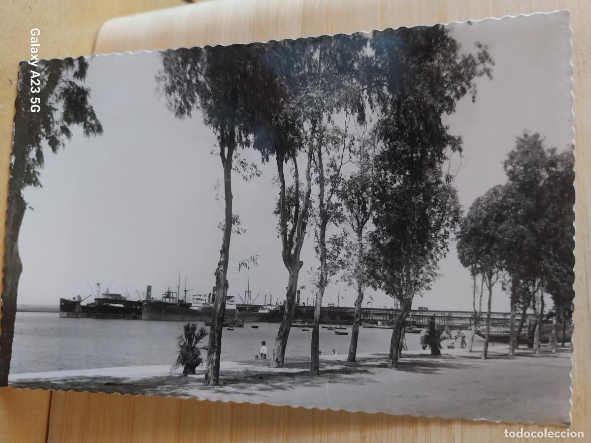 Postcards: MUELLE RIO TINTO HUELVA ED GARRABELLA 17 SC ORIGINAL BN PRECIOSA ANIMADA