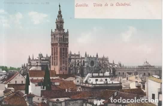 Postais: SEVILLA SIN ESCRIBIR CATEDRAL Y GIRALDA DORSO SIN DIVIDIR