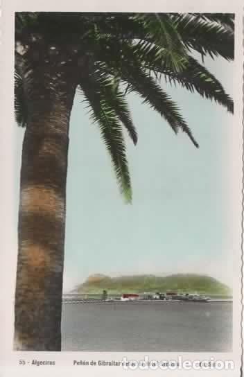 Postcards: CADIZ ALGECIRAS ESCRITA GIBRALTAR DESDE HOTEL CRISTINA