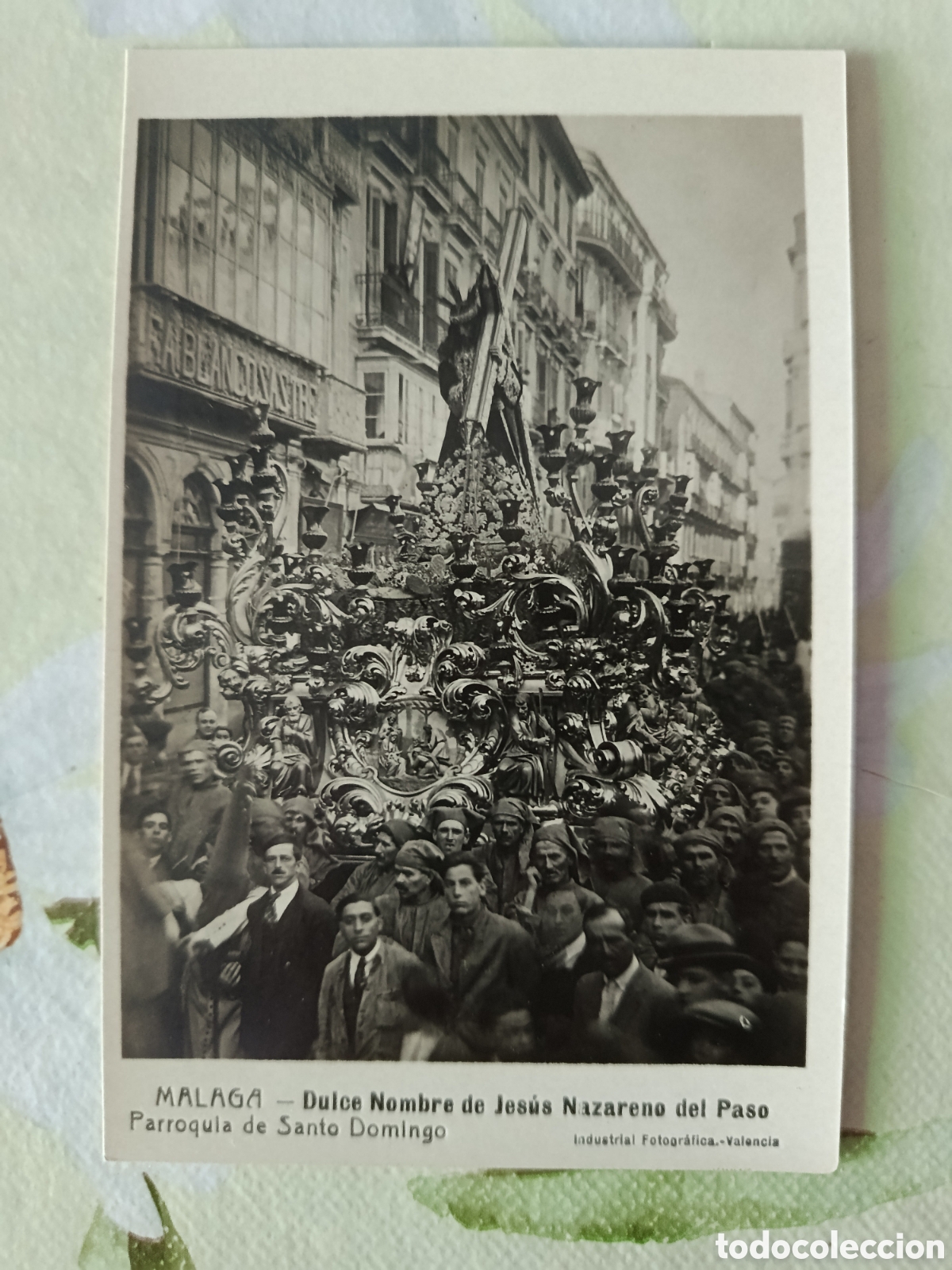 Postcards: M&aacute;laga Semana Santa postal 9 X 13 ctms.Dulce nazareno del paso.