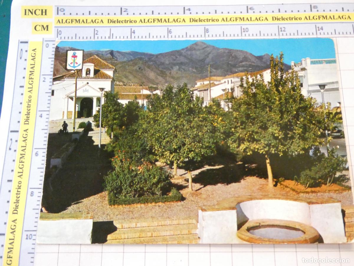 Postales: POSTAL DE M&Aacute;LAGA. A&Ntilde;O 1962. NERJA PLAZA DE LA ERMITA 7 DOMINGUEZ. 2890
