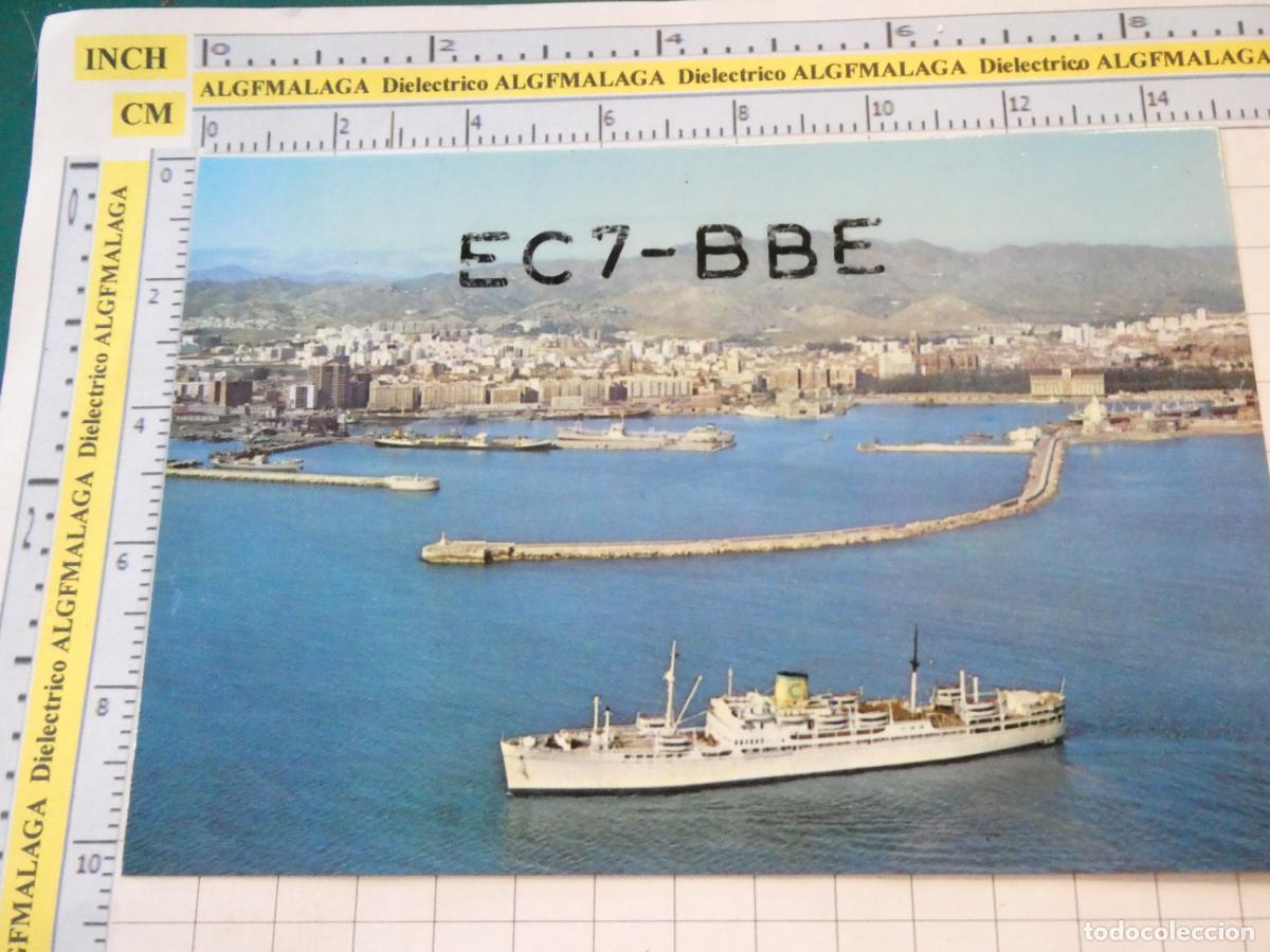 Postcards: POSTAL DE M&Aacute;LAGA. A&Ntilde;O 1968 PUERTO BARCO BUQUE COSTA CRUCEROS. SORIMA. 2897