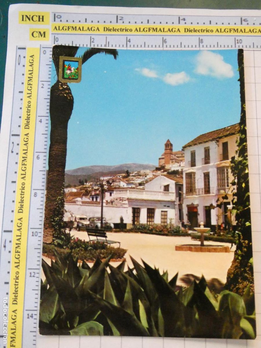 Postcards: POSTAL DE M&Aacute;LAGA. A&Ntilde;O 1963. V&Eacute;LEZ M&Aacute;LAGA PLAZA DEL CARMEN 3 ESCUDO ORO. 2901