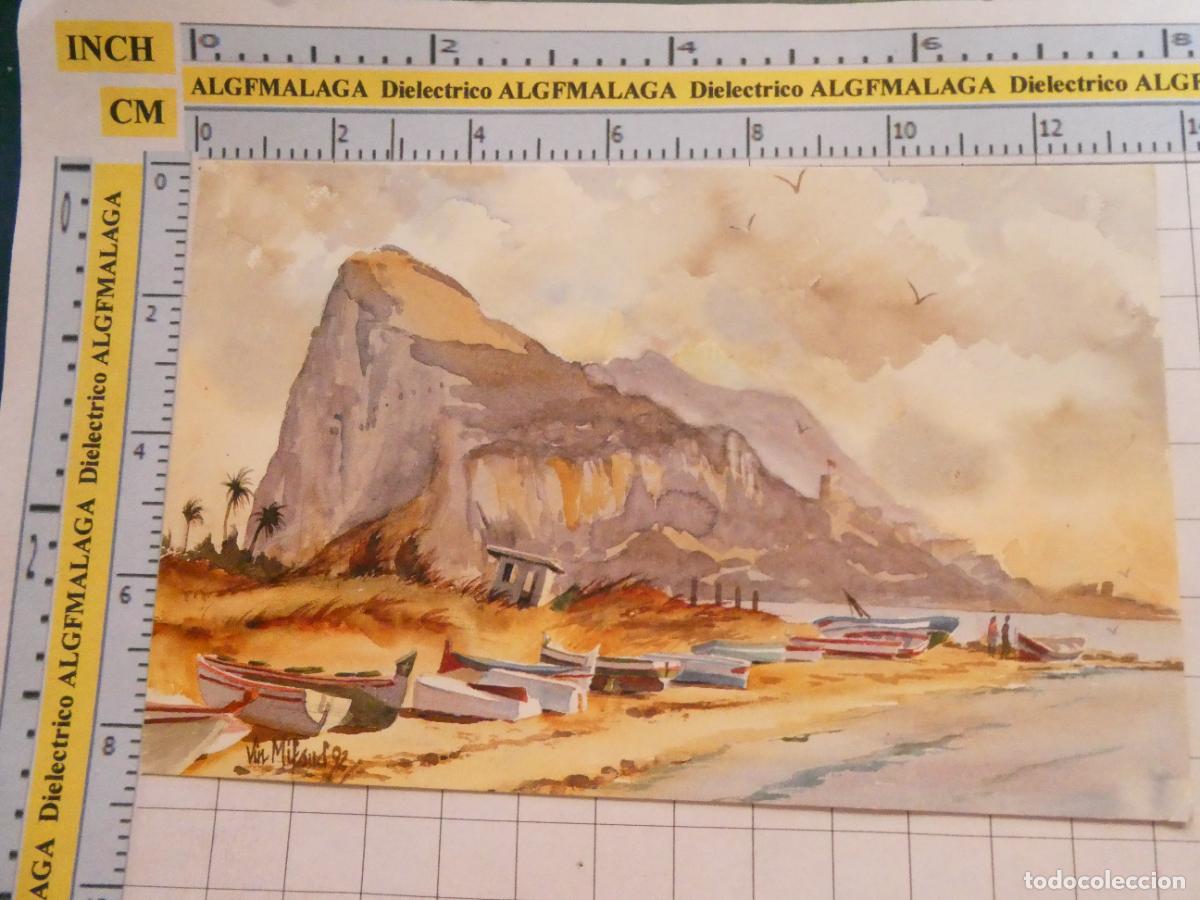 Postais: TARJETA POSTAL DE C&Aacute;DIZ PE&Ntilde;&Oacute;N GIBRALTAR DIBUJO. 924