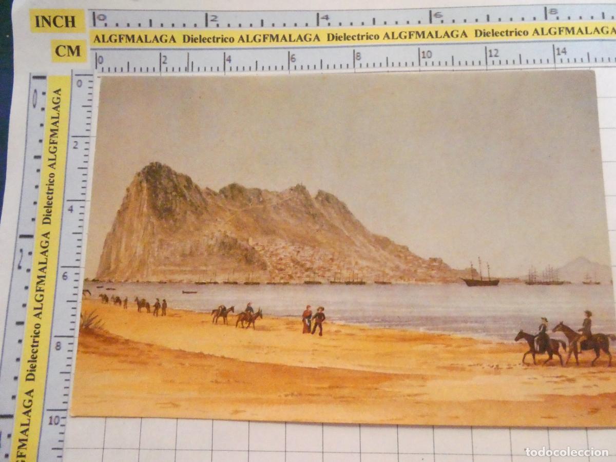 Postais: POSTAL DE C&Aacute;DIZ PE&Ntilde;&Oacute;N GIBRALTAR. A&Ntilde;O 1985. DIBUJO DESDE LA COSTA ESPA&Ntilde;OLA EN 1860. 925