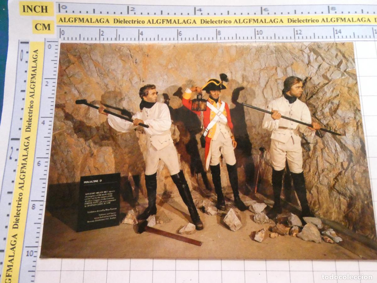 Postais: POSTAL DE C&Aacute;DIZ PE&Ntilde;&Oacute;N GIBRALTAR. UNIFORMES MILITARES CUEVA SIGLO XVIII. 933