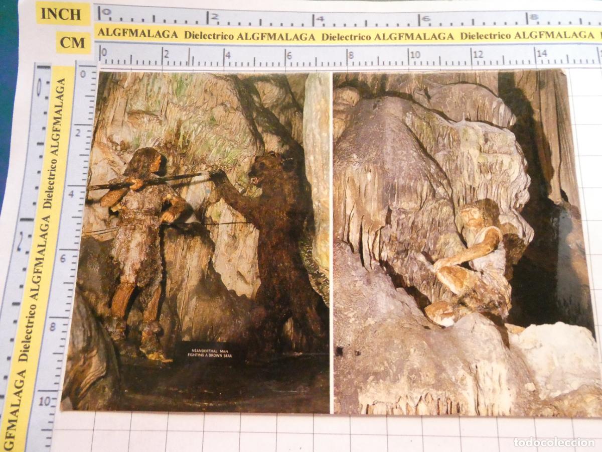 Postales: POSTAL DE C&Aacute;DIZ PE&Ntilde;&Oacute;N GIBRALTAR. CUEVAS PREHIST&Oacute;RICAS PRIMEROS POBLADORES. 934