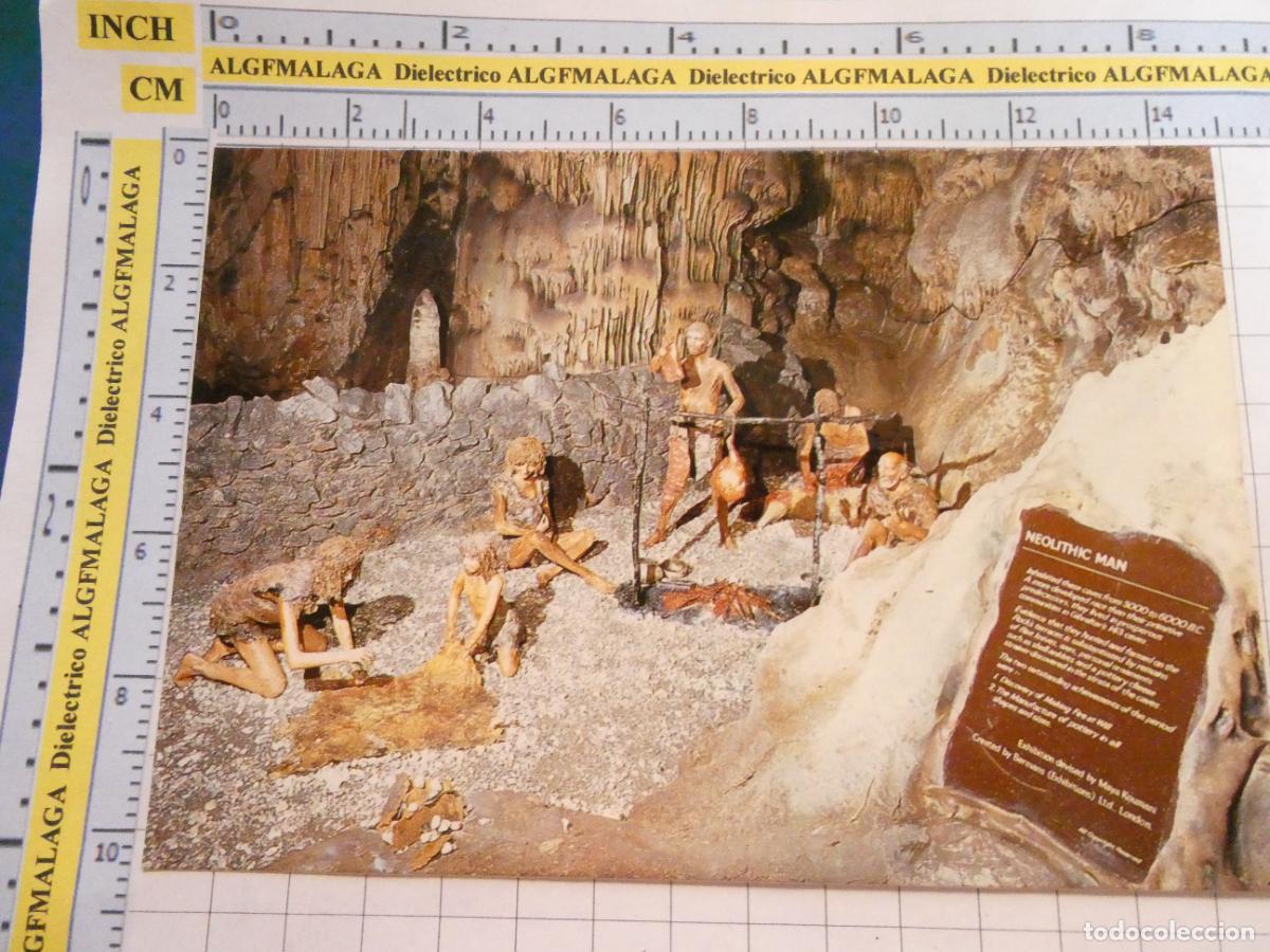 Postais: POSTAL DE C&Aacute;DIZ PE&Ntilde;&Oacute;N GIBRALTAR. ST MICHAEL'S CAVE CUEVAS PREHIST&Oacute;RICAS PRIMEROS POBLADORES. 935