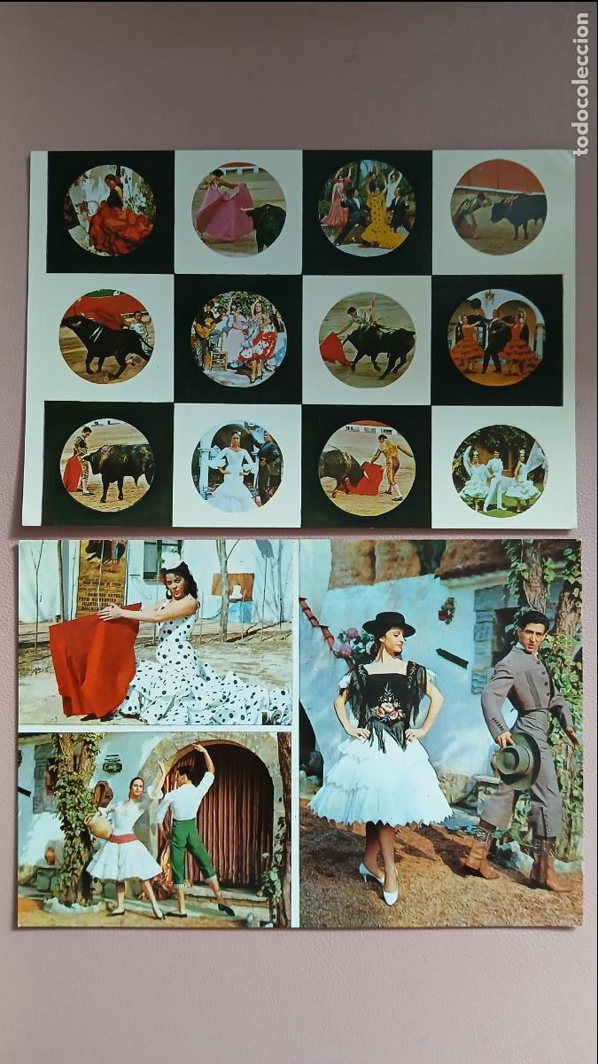 Postales: POSTAL FOLKLORE T&Iacute;PICO ANDALUCIA FLAMENCO SEVILLANAS TOROS (VER FOTOS)