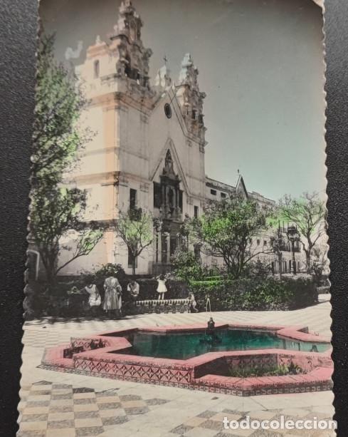 Postales: CADIZ, ALAMEDA APODACA E IGLESIA DEL CARMEN, POSTAL ANTIGUA