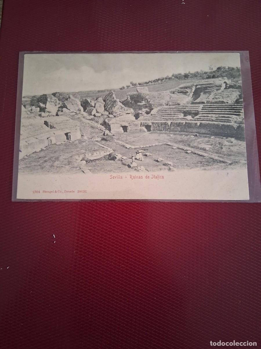 Postales: SEVILLA, RUINAS DE IT&Aacute;LICA. CIRCA 1905..Magn&iacute;fica.