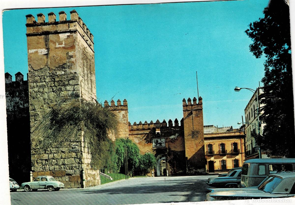 Postales: POSTAL MODERNA DE SEVILLA. REALES ALCAZARES. PUERTA DEL LE&Oacute;N. P-ANSE-2982