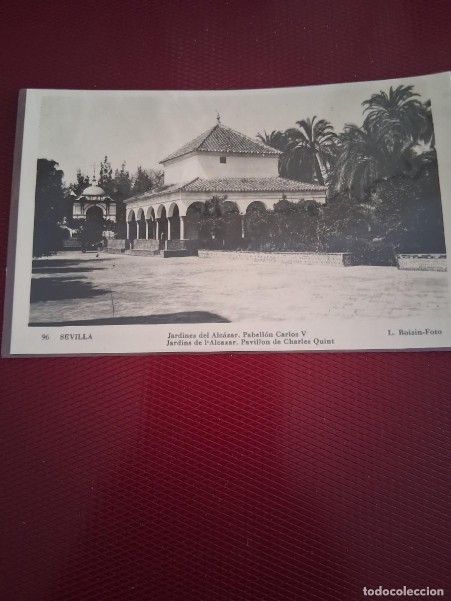 Postales: SEVILLA, JARDINES DEL ALC&Aacute;ZAR. PABELLON DE.CARLOS V