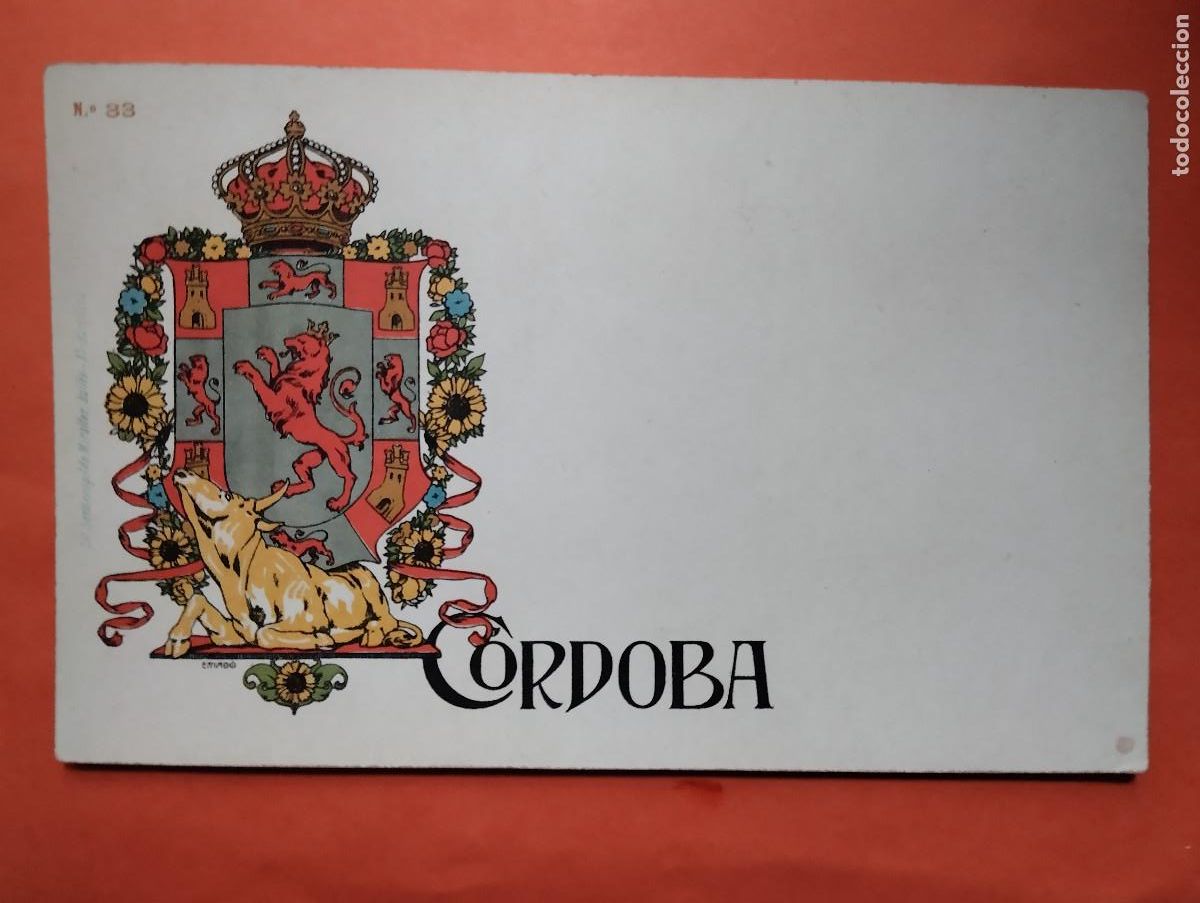 Postales: POSTAL N&ordm; 33. ESCUDO DE CORDOBA LIT HERMENEGILDO MIRALLES.