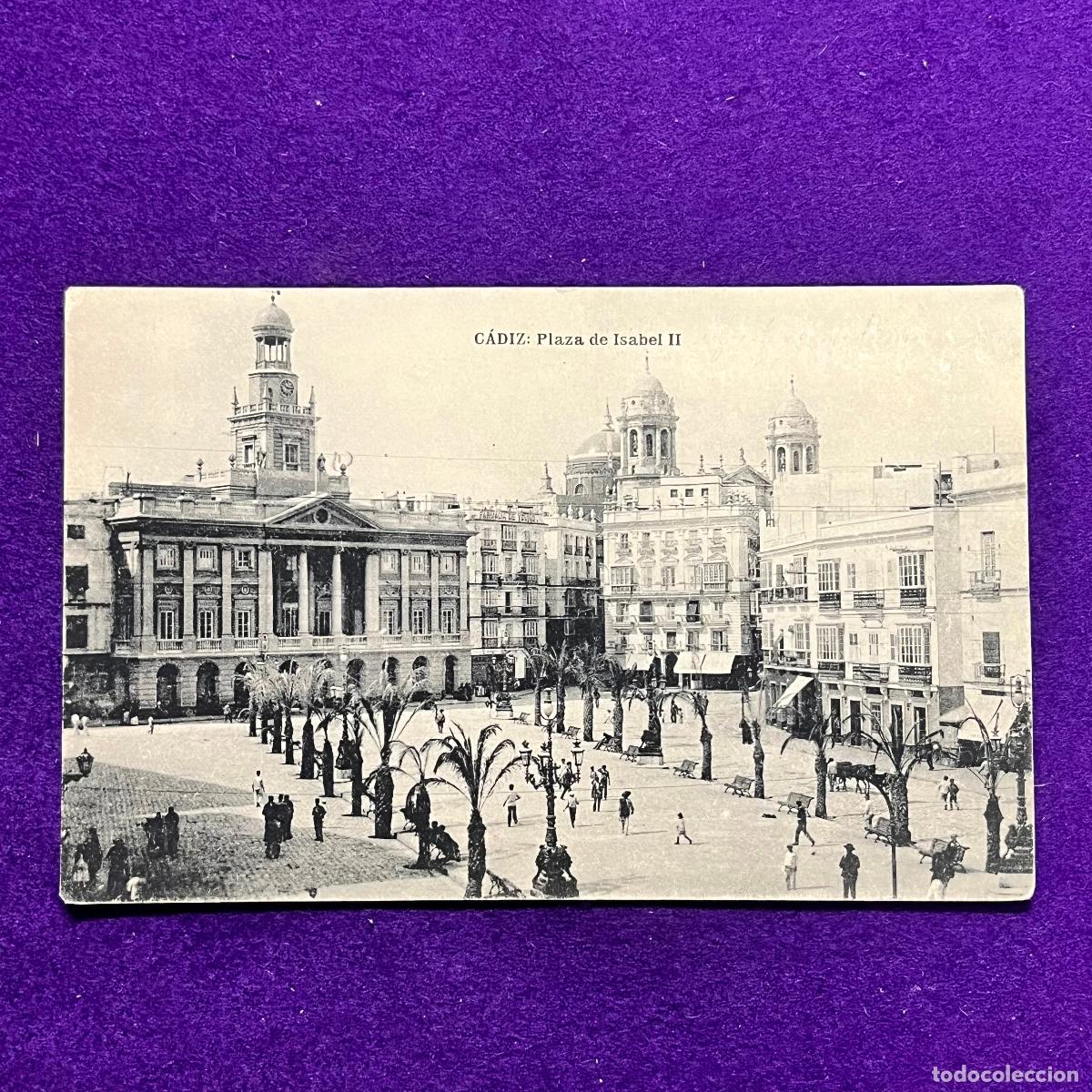 Postales: POSTAL DE CADIZ. PLAZA DE ISABEL II.