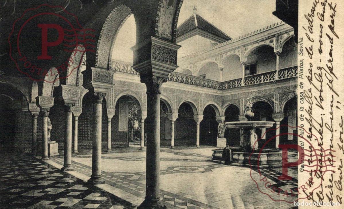 Postcards: SEVILLA. GALERIA DEL PATIO DE LA CASA DE PILATOS.