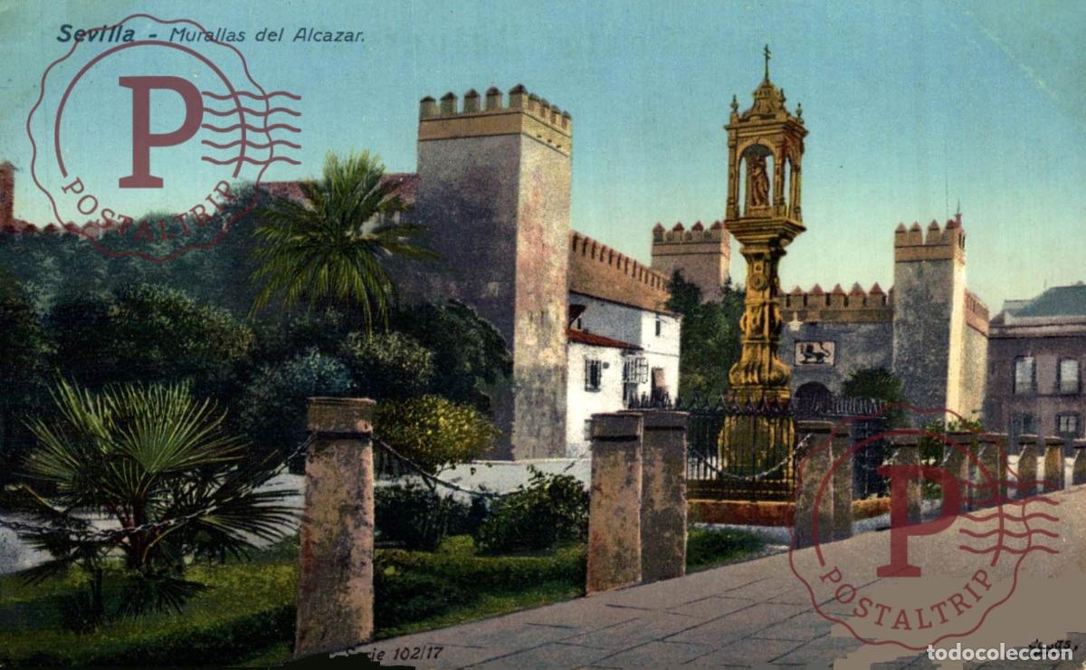 Postcards: SEVILLA. MURALLAS DEL ALCAZAR.