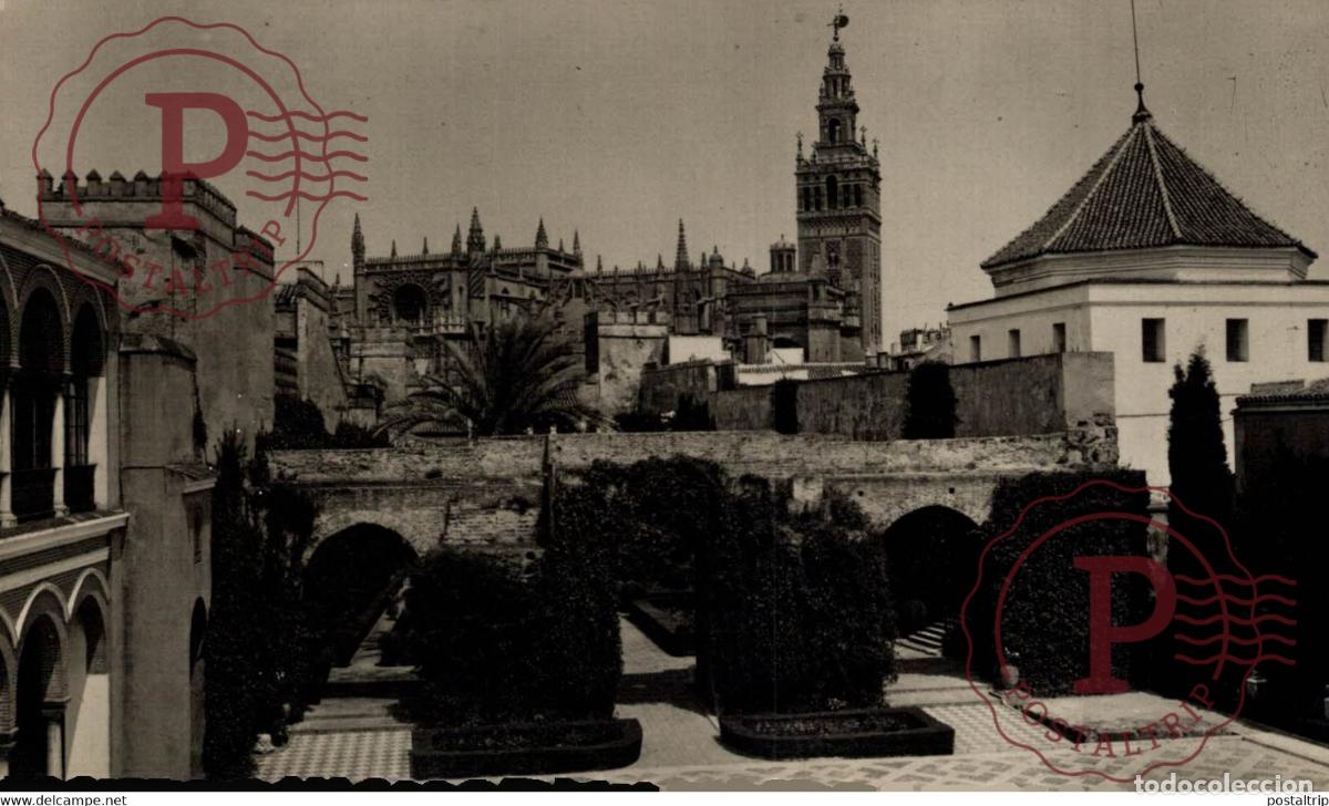 Postais: SEVILLA- VISTA DE LA TERRAZA PALACIO ARABE SEVILLA ANDALUCIA ESPA&Ntilde;A ESPAGNE