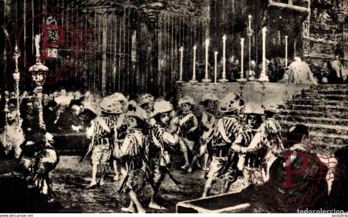 Postais: SEVILLA- BAILE DE LOS SEISES EN LA CATEDRAL SEVILLA ANDALUCIA ESPA&Ntilde;A ESPAGNE