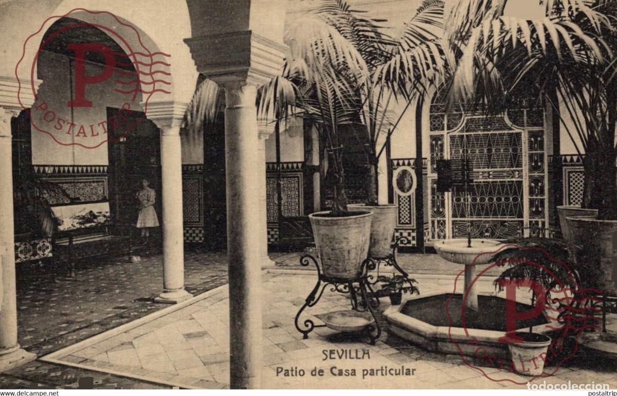Postais: SEVILLA - PATIO DE CASA PARTICULAR SEVILLA ANDALUCIA ESPA&Ntilde;A ESPAGNE