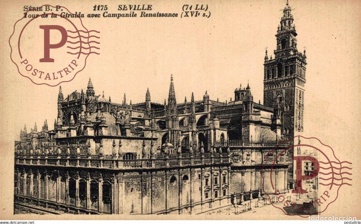 Postais: SEVILLA - TOUR DE LA GIRALDA AVEC CAMPANILE RENAISSANCE SEVILLA ANDALUCIA ESPA&Ntilde;A ESPAGNE