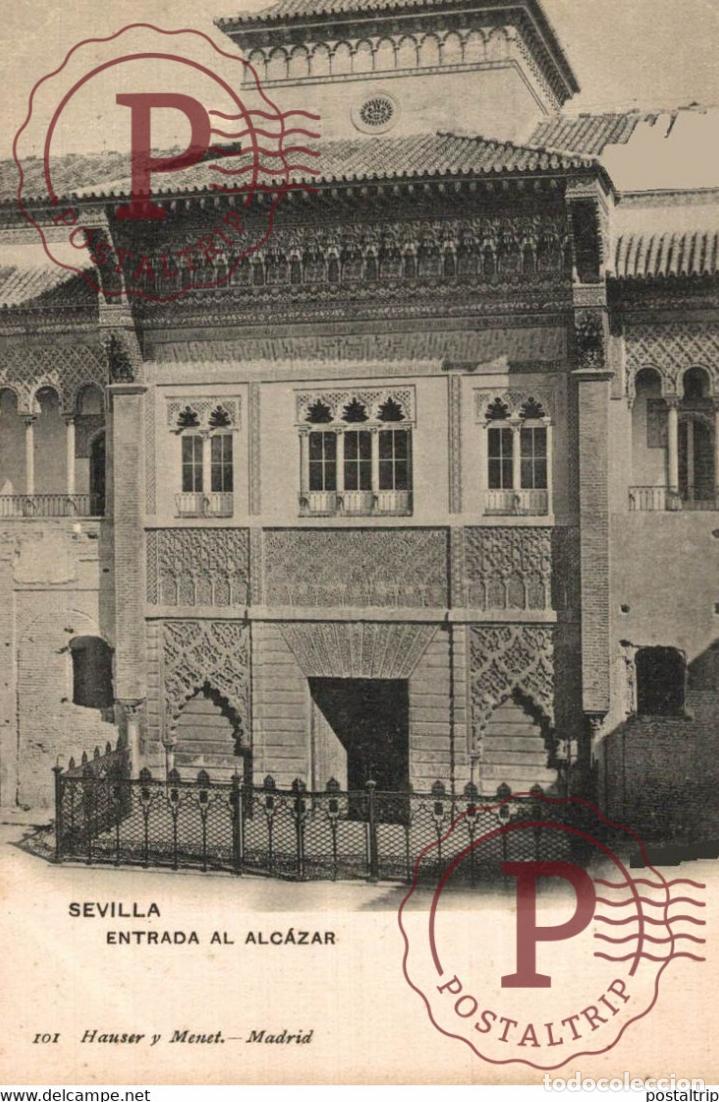 Postales: SEVILLA - ENTRADA AL ALCAZAR ANDALUCIA ESPA&Ntilde;A ESPAGNE