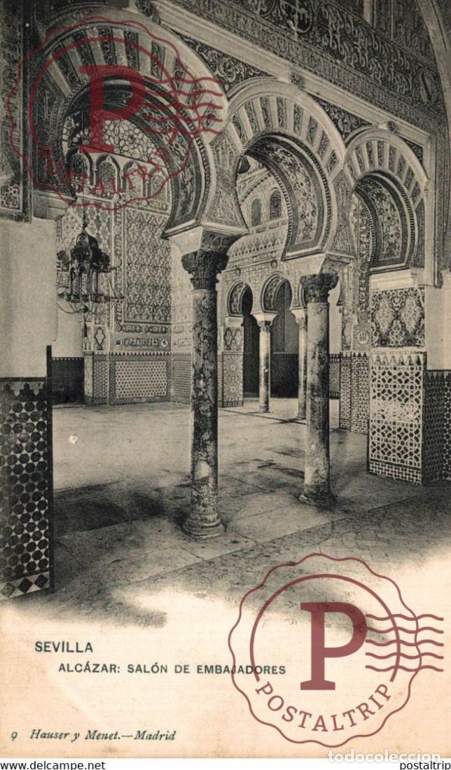 Postales: SEVILLA - SALON DE EMBAJADORES ANDALUCIA ESPA&Ntilde;A ESPAGNE