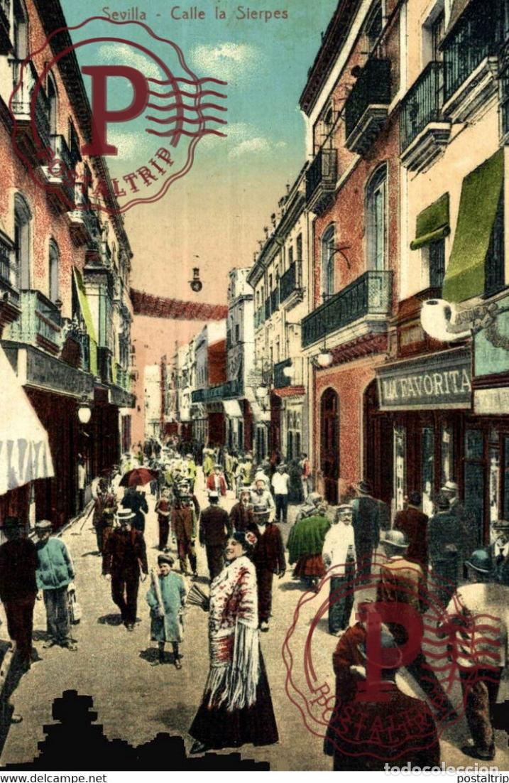 Postales: SEVILLA. CALLE SIERPES.