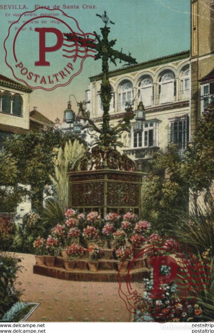 Postales: SEVILLA- PLAZA DE SANTA CRUZ. SEVILLA ANDALUCIA ESPA&Ntilde;A ESPAGNE