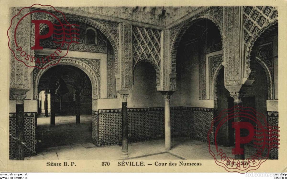 Postales: SEVILLA- COUR DES NUMECAS, SEVILLE. SEVILLA ANDALUCIA ESPA&Ntilde;A ESPAGNE