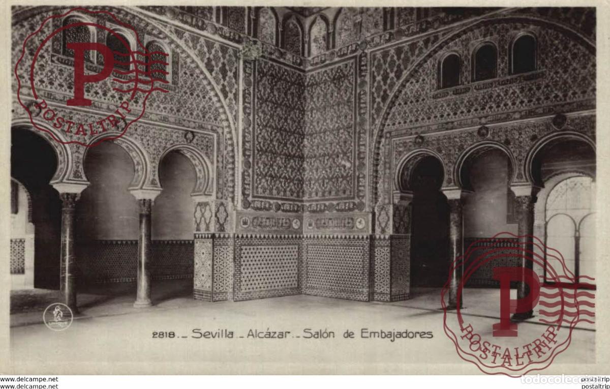 Postales: SEVILLA- ALC&Aacute;ZAR, SAL&Oacute;N DE EMBAJADORES. SEVILLA ANDALUCIA ESPA&Ntilde;A ESPAGNE