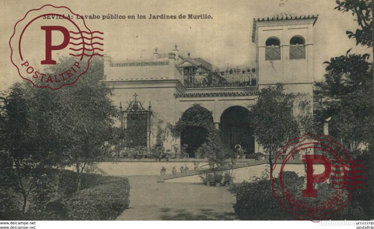 Postales: SEVILLA- LAVABO P&Uacute;BLICO EN LOS JARDINES DE MURILLO. SEVILLA ANDALUCIA ESPA&Ntilde;A ESPAGNE