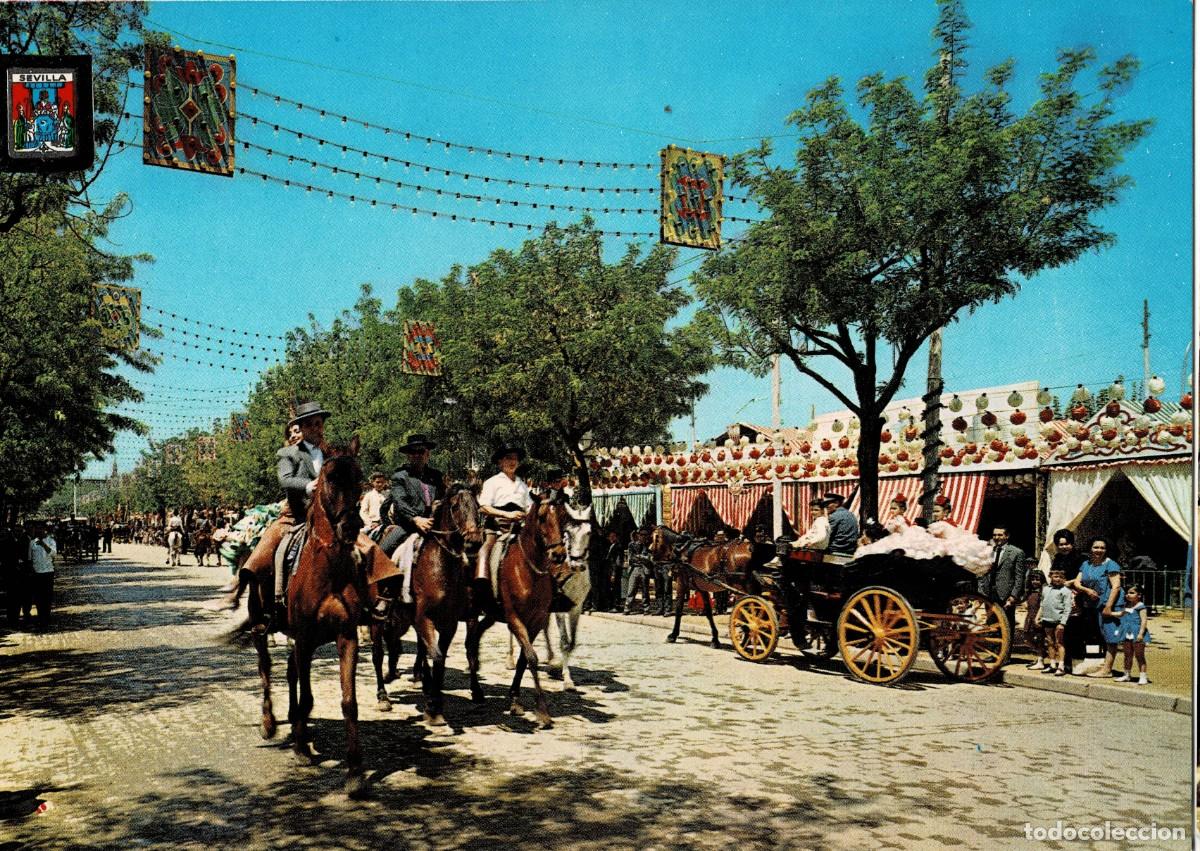 Postales: POSTAL MODERNA DE SEVILLA. FERIA DE ABRIL. PASEO DE CABALLOS. P-ANSE-2988